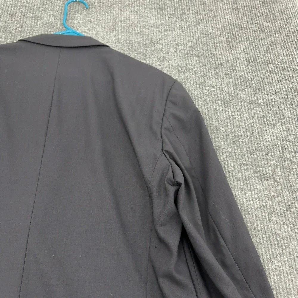 Vintage Giorgio Armani Blazer Mens 25x33.5 Black Wool Blend Three Button Luxury
